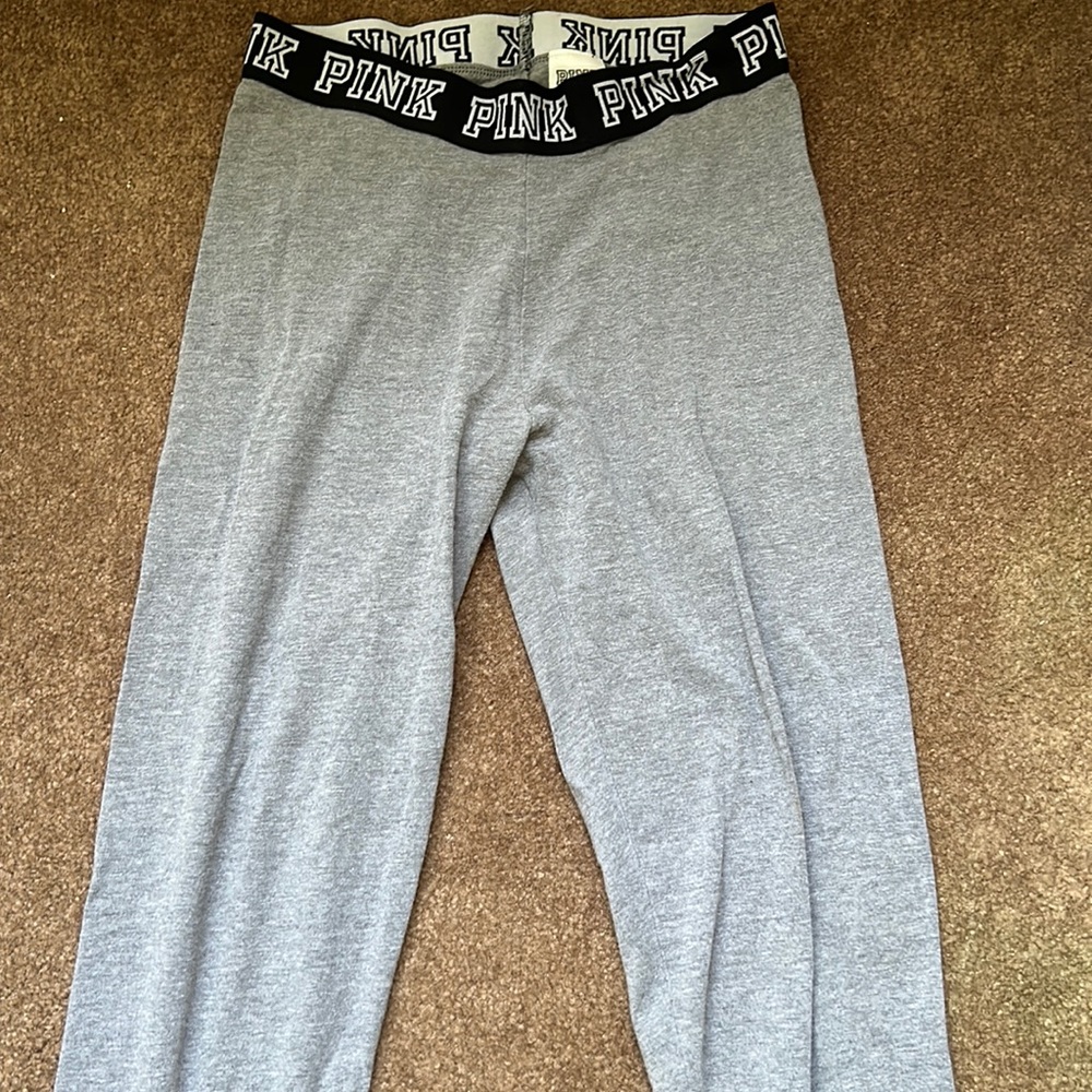 Grey cloth leggings from PINK